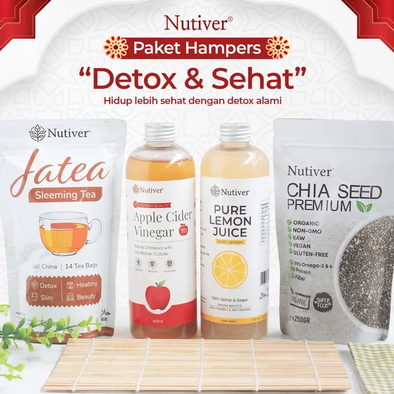NUTIVER | PAKET HAMPERS | HAMPERS LEBARAN | PAKET LEBARAN | GIFT IDUL FITRI | HAMPERS DETOX SEHAT