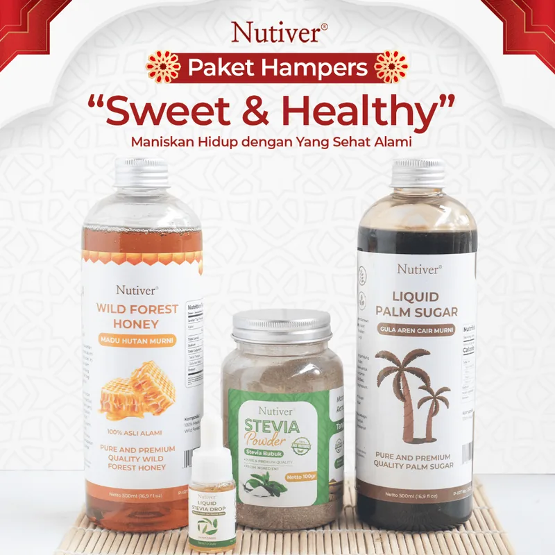NUTIVER | PAKET HAMPERS | HAMPERS LEBARAN | PAKET LEBARAN | GIFT IDUL FITRI | HAMPERS SWEET & HEALTHY